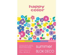 BLOK DECO HAPPY COLOR SUMMER A5 20ARK. 170G