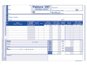 D FAKTURA VAT A5 WIEL.100-3E DRUK